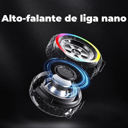 H'Maston AM39 Caixa de Som Portátil Bluetooth Formato Pneu