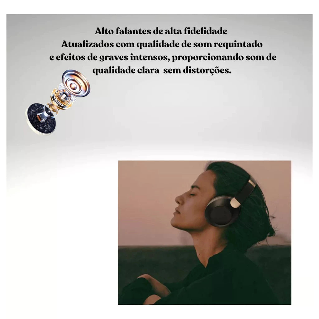 H'Maston SN16 Headset Gamer Sem Fio Bluetooth TWS 5.3 - Áudio Premium