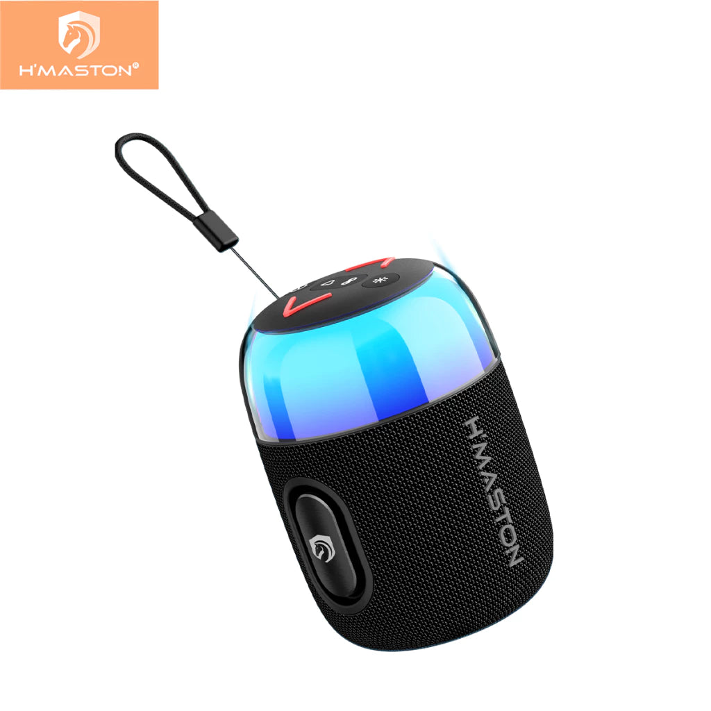 H'Maston TN38 Caixa de Som Bluetooth Portátil com LED RGB