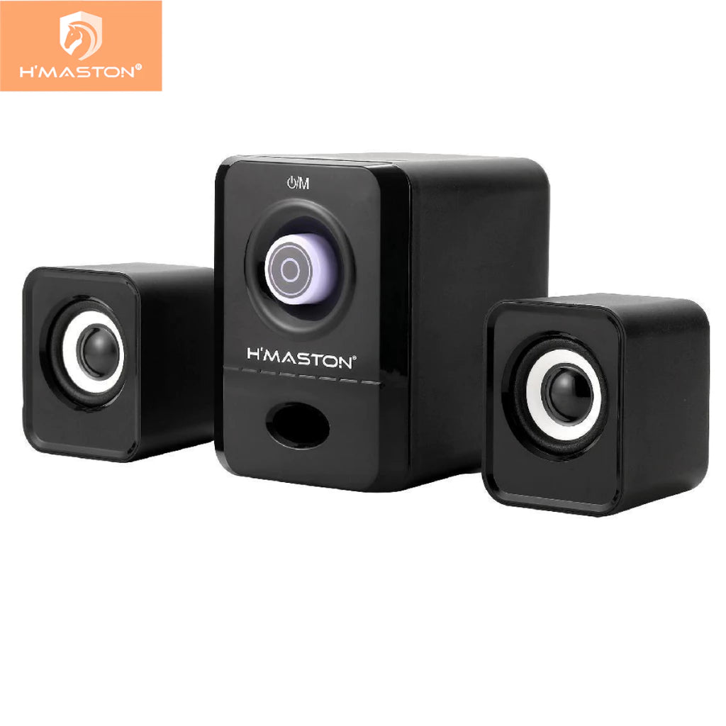 H'Maston YS06 Caixa de Som 2.1 Bluetooth - Som Poderoso e Portátil