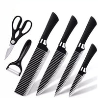 H'Maston DJ02 Conjunto de Facas - 6 Peças Inox Antiaderente