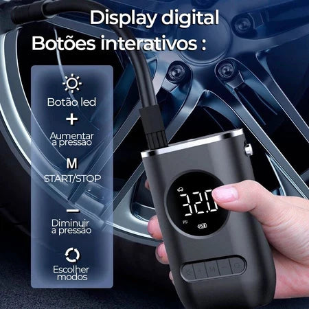 H'maston BN01 Mini Compressor Portátil Digital USB - Praticidade e Eficiência