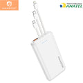H'Maston H-966 Power Bank 10.000mAh com 3 Cabos USB