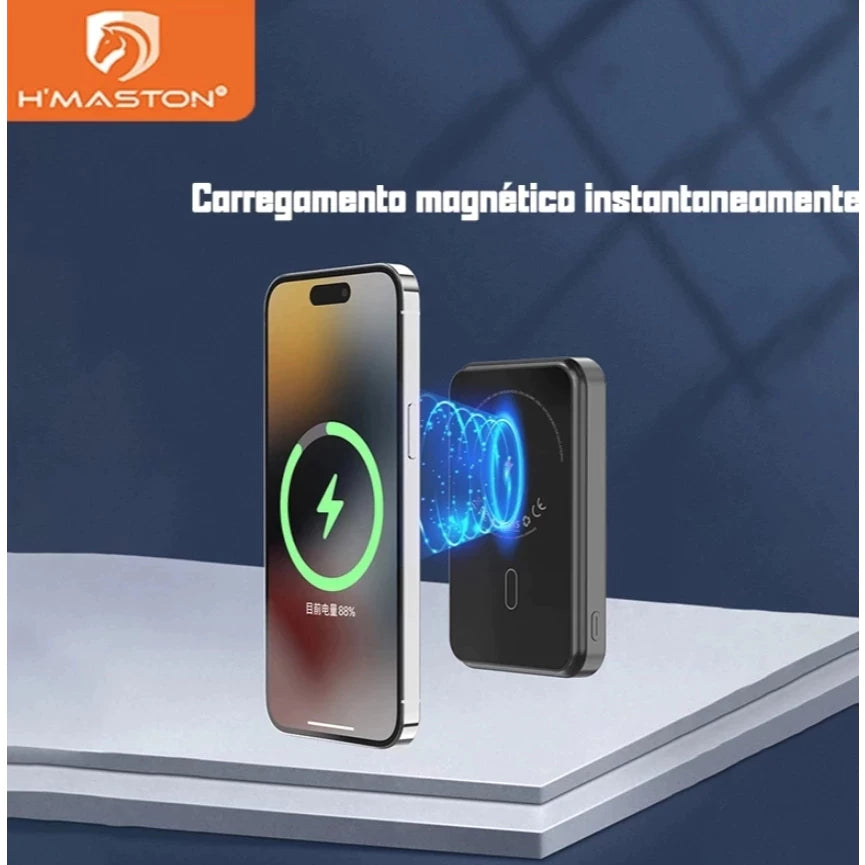 H'Maston YD42 Power Bank 10000mAh Carregamento Rápido e Sem Fio