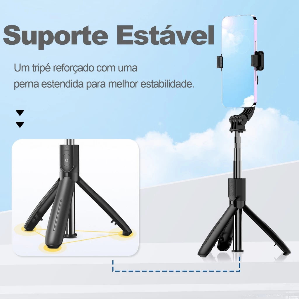 H'Maston ZP16: Bastão Selfie Bluetooth Versátil - Eleadermall