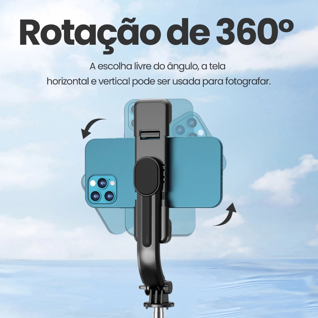 H'maston ZP13 Tripé Retrátil com Controle Bluetooth e LED