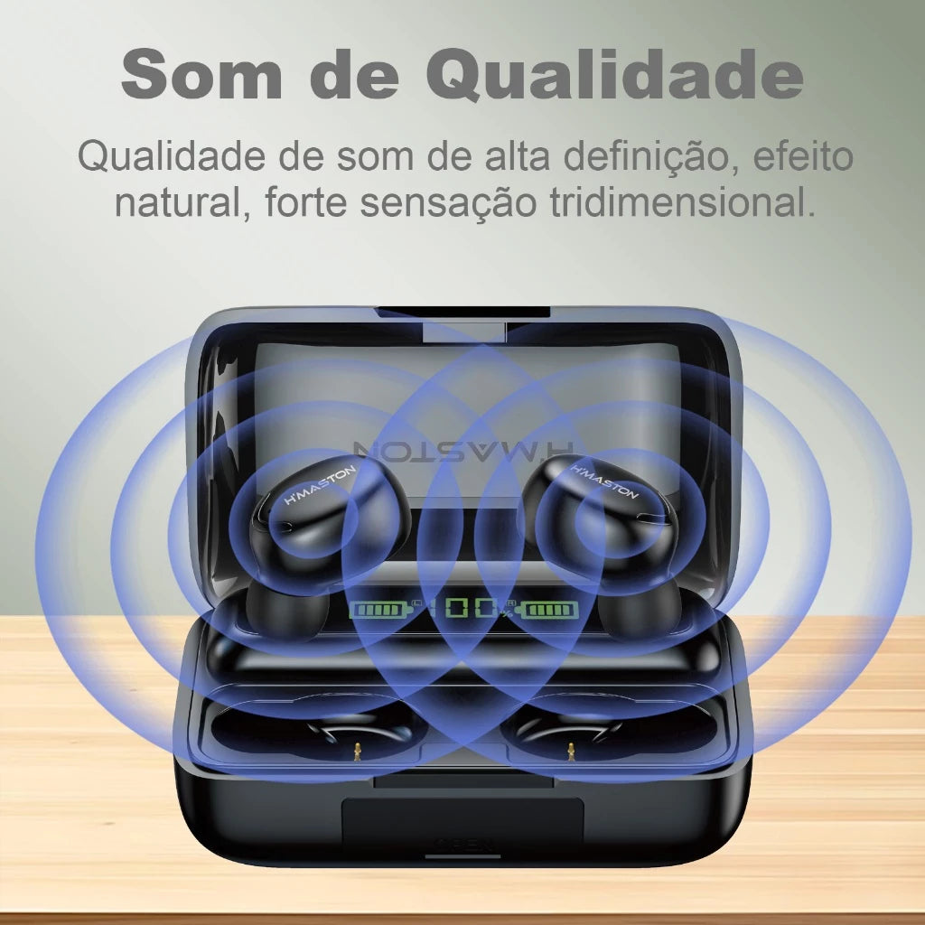 H'Maston F926 Fone TWS Bluetooth 5.3 Incrível - Eleadermall