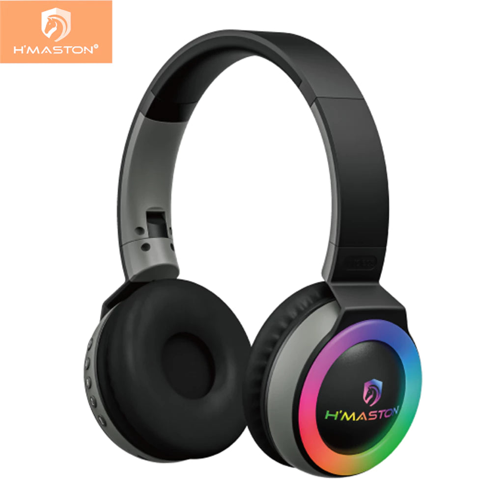 H'Maston SN35 Headset Gamer Bluetooth Sem Fio com Luz LED