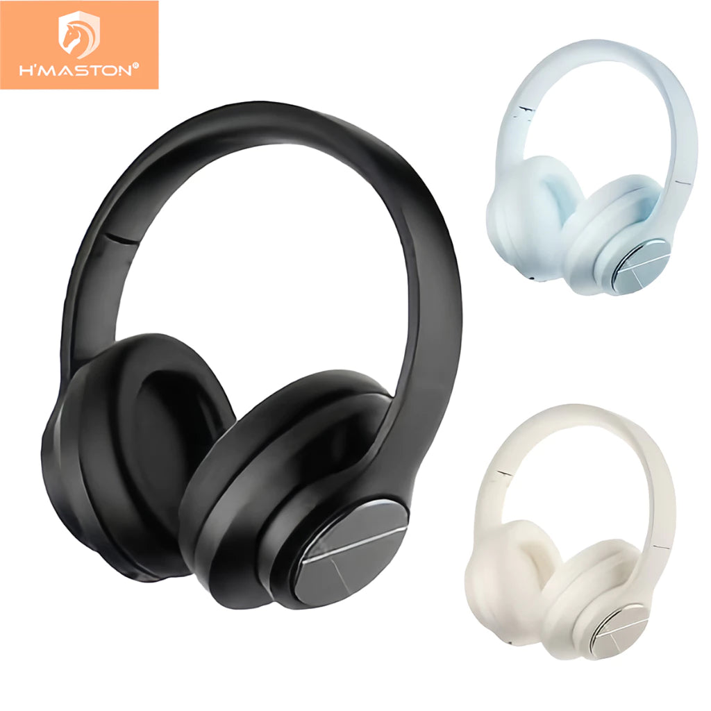 H'Maston SN32 Fone Headset Bluetooth 5.4 com Microfone e Redução de Ruído