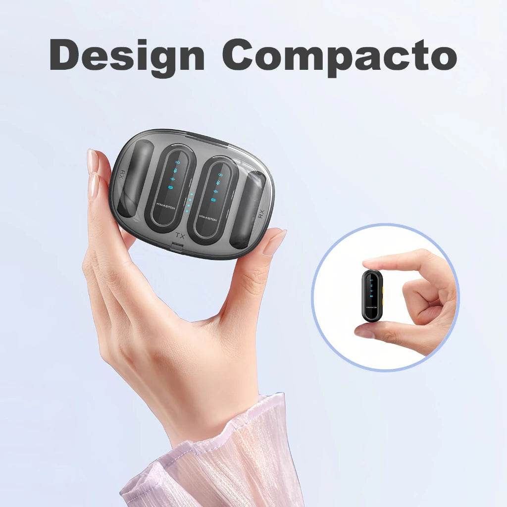 HMaston MK20: Microfone Lapela para Tipo-C e Lightning - Eleadermall