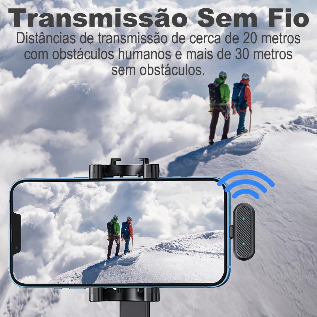 HMaston MK20: Microfone Lapela para Tipo-C e Lightning - Eleadermall