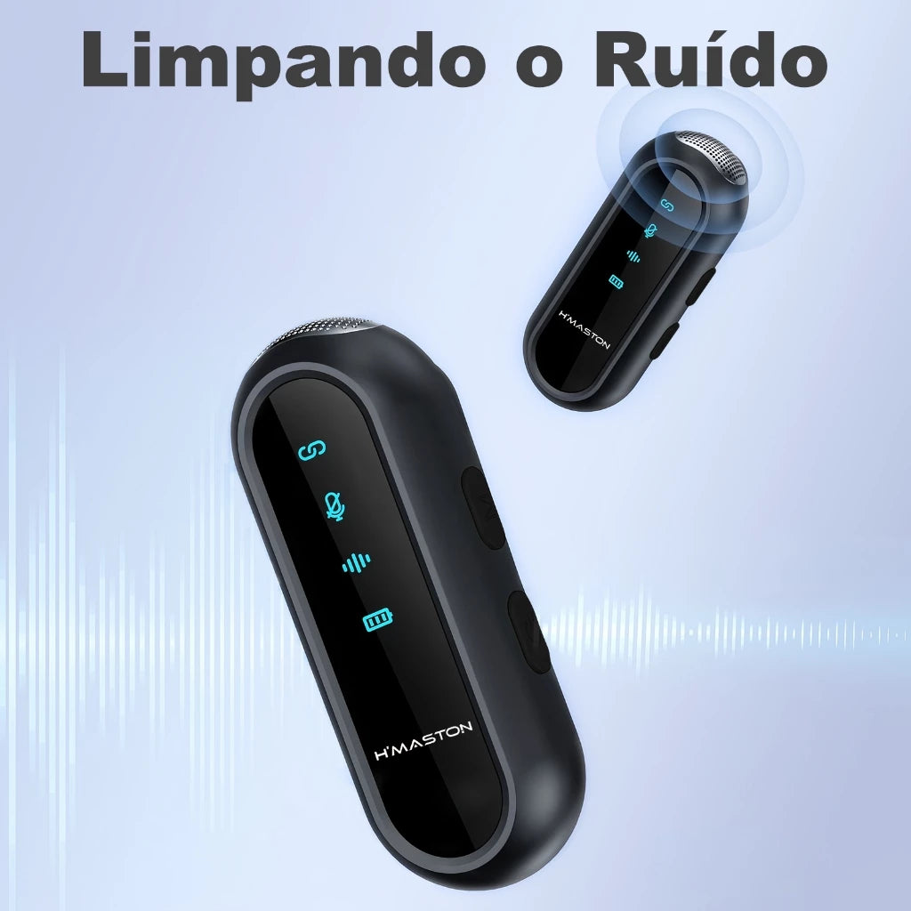 HMaston MK20: Microfone Lapela para Tipo-C e Lightning - Eleadermall