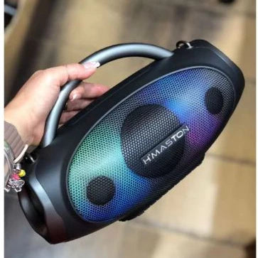 H'Maston TN46 Caixa de Som Boombox Potência 60W e Luzes LED RGB