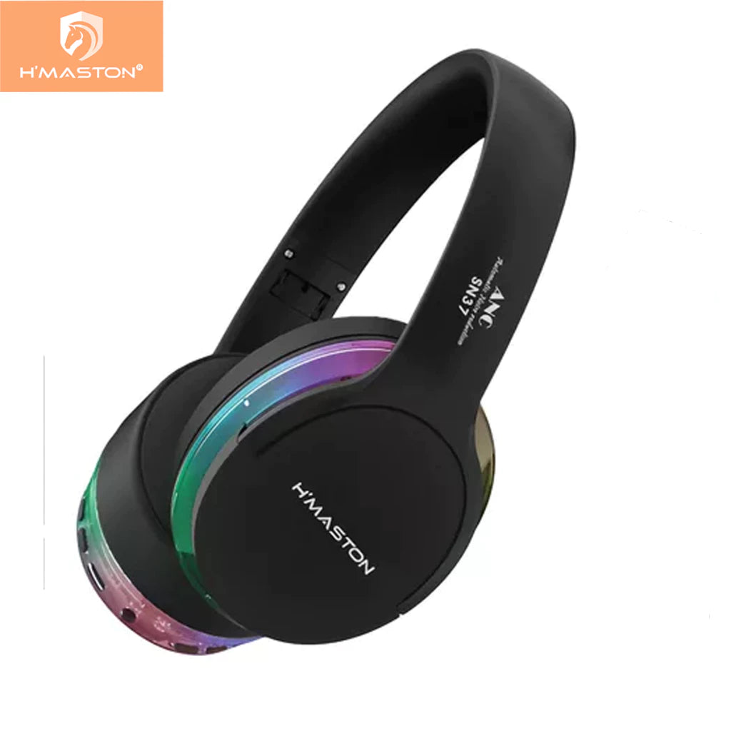 H'maston SN37 Fone Sem Fio Bluetooth Gamer com Luz LED