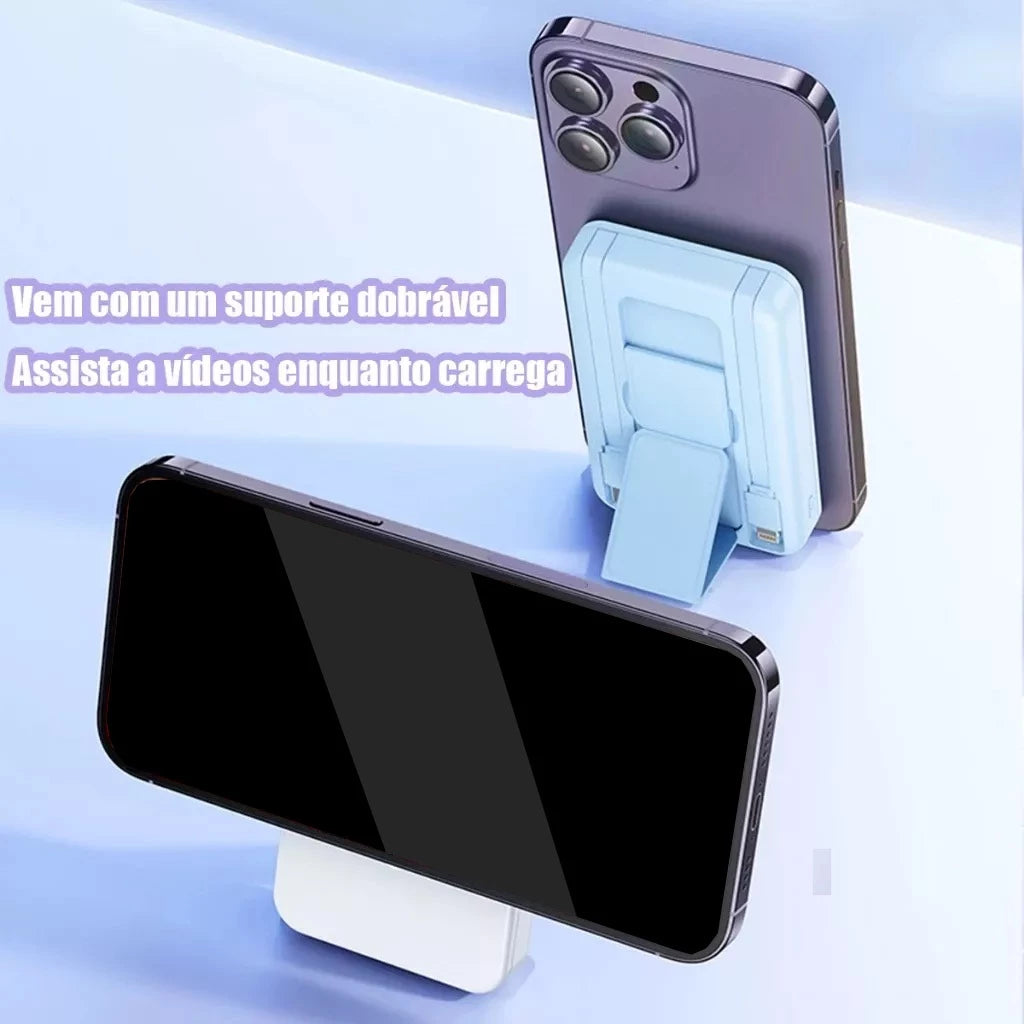 H'Maston YD58 Power Bank 10000mAh c/ Indução e Suporte 22.5W