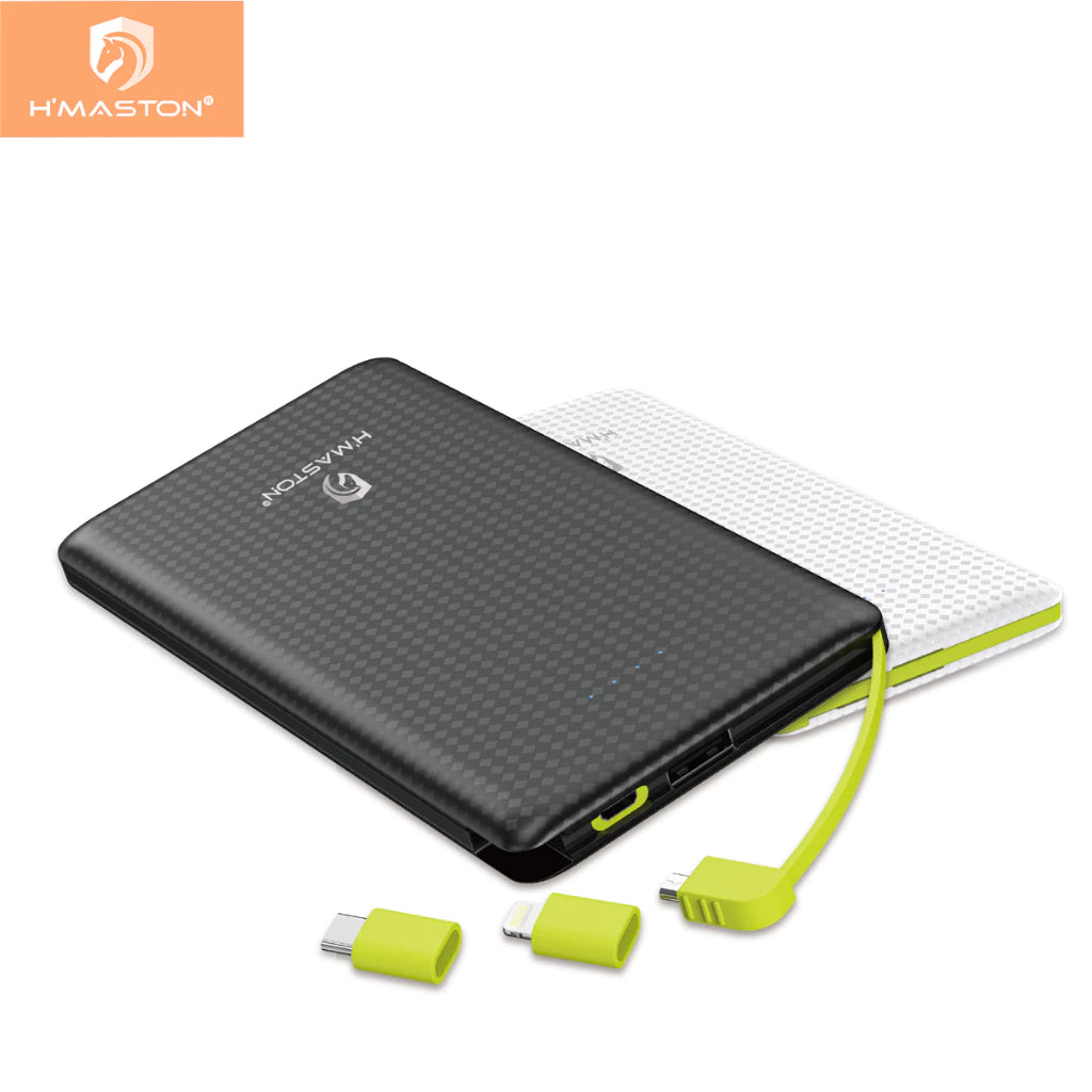 H'Maston PN-952H Power Bank 5000 mAh com LED e Segurança