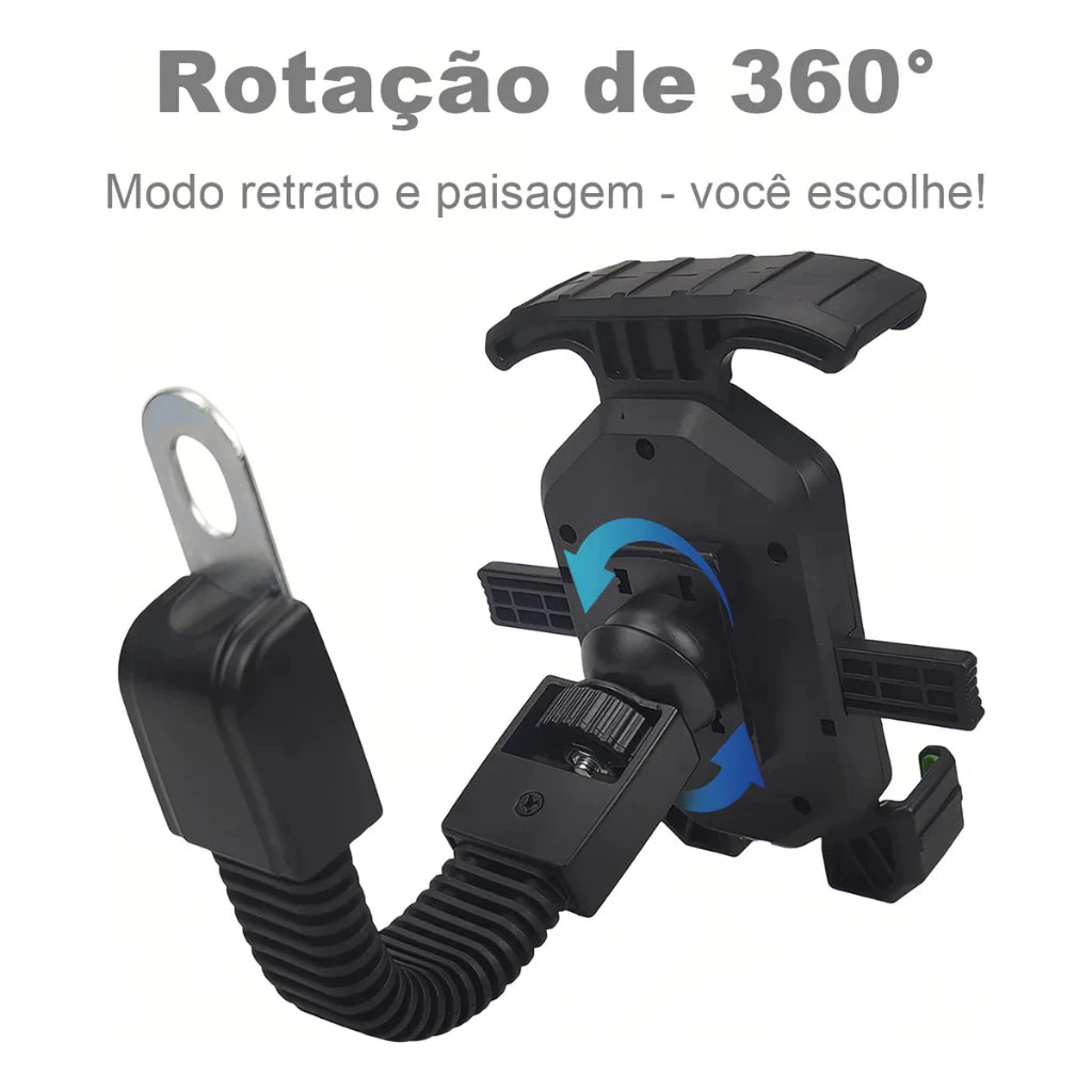 H'Maston CJ91 Suporte de Celular para Moto - Antivibração e Seguro