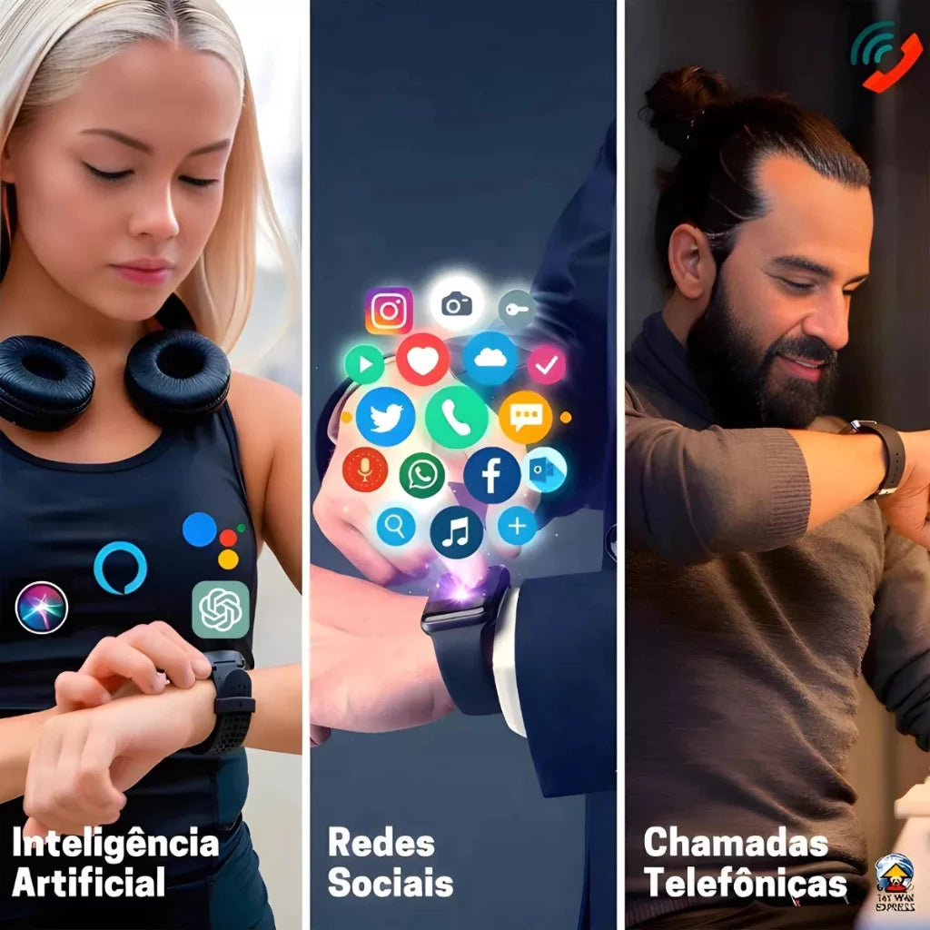 H'Maston INK14 Smartwatch Resistente à Água com Monitoramento de Saúde