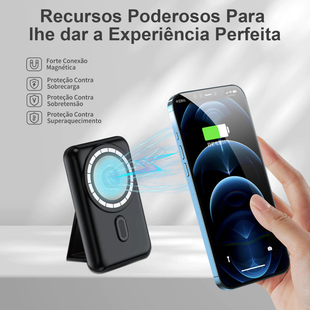 H'Maston YD44 Power Bank Magsafe 10.000mAh Portátil e Elegante