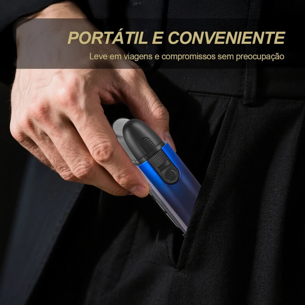 H'Maston TXD01 Barbeador Elétrico Sem Fio Portátil Bivolt