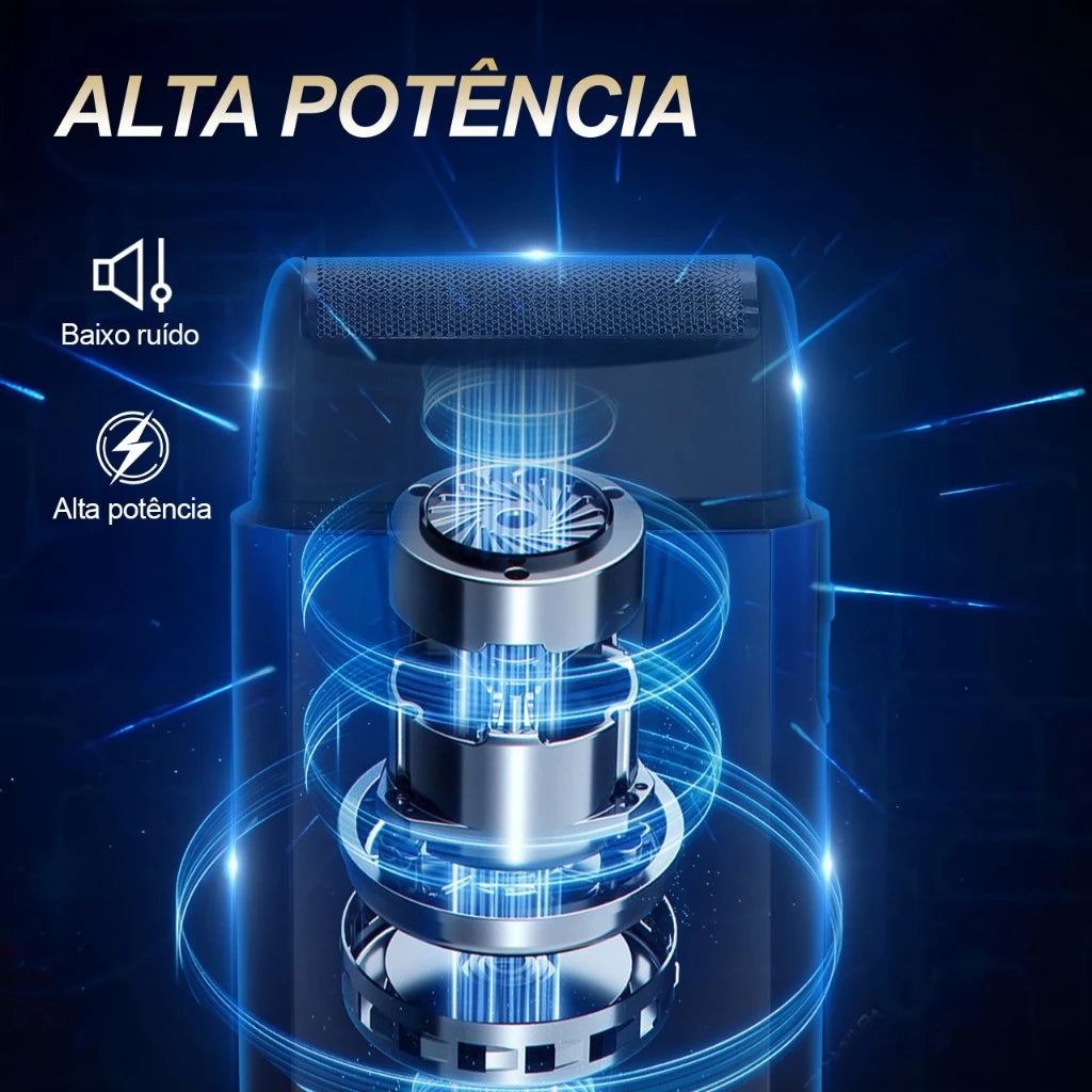 H'Maston TXD01 Barbeador Elétrico Sem Fio Portátil Bivolt