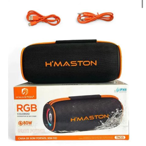 H'Maston TN35 Caixa de Som 80W Bluetooth Resistente à Água