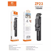 H'Maston ZP23 Bastão Tripé Selfie 70cm/100cm com Controle e LED
