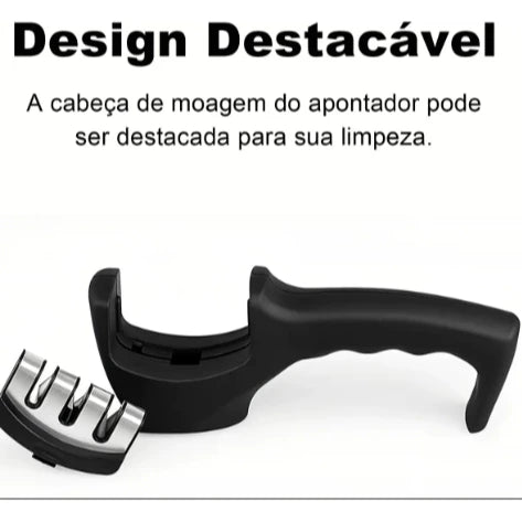 H'Maston DJ12 Afiador de Facas com 3 Ranhuras de Moagem