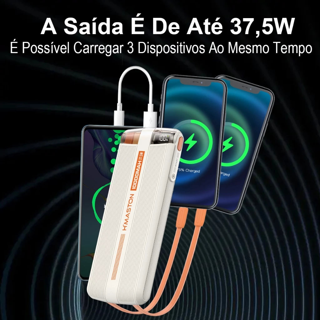 H'Maston YD61 Power Bank 10000mAh Carregamento Super Rápido