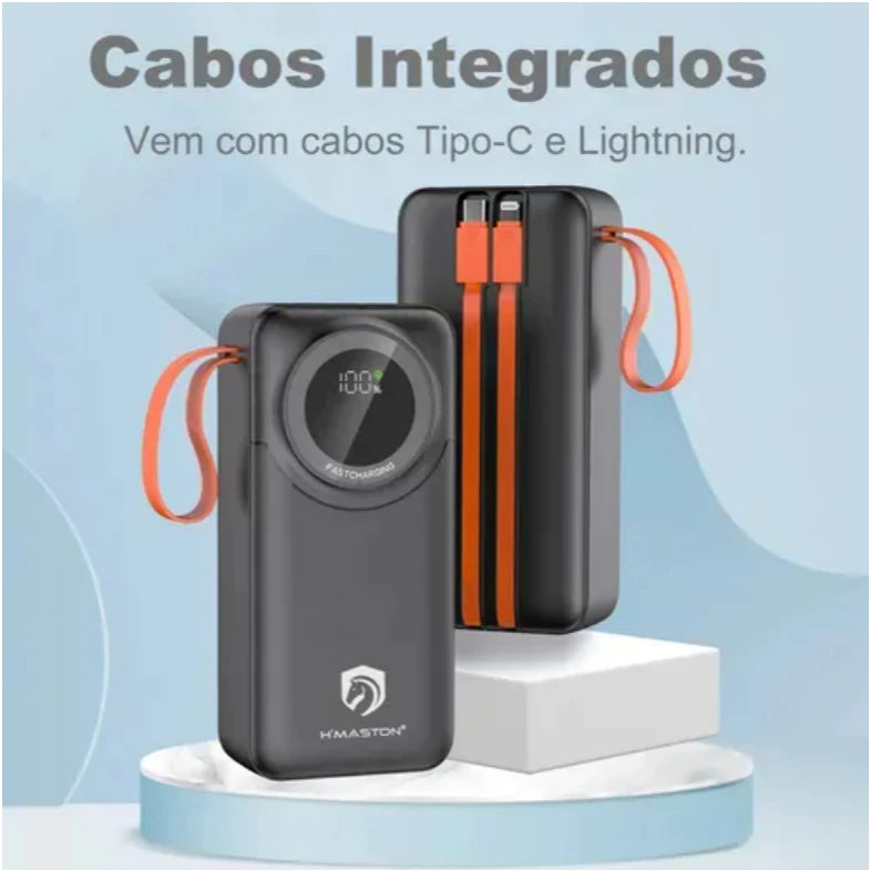 H'Maston YD66: Power Bank Rápido 30.000mAh LED - Eleadermall