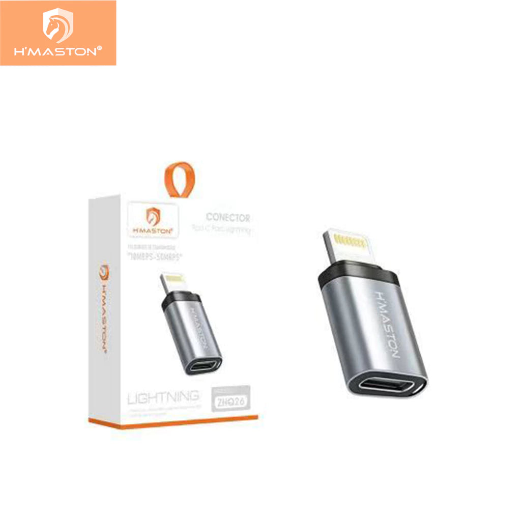 H'Maston ZHQ26 Adaptador Type-C Fêmea para Lightning Macho