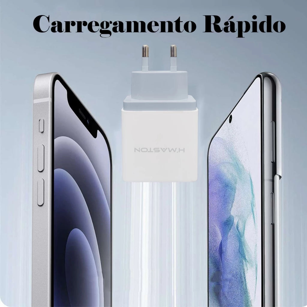H'maston H62 Carregador Turbo 3 USB Rápido 20W - Eleadermall