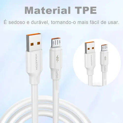HMaston HB08 Cabo Tipo-C Rápido 120W Branco - Eleadermall