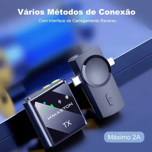 H'Maston MK11/12 – Microfones Tipo-C e Lightning para Celular - Eleadermall