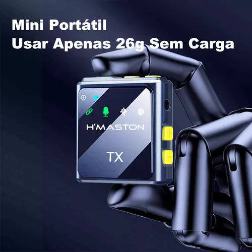 H'Maston MK11/12 – Microfones Tipo-C e Lightning para Celular - Eleadermall