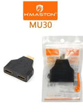 H'Maston MU30 Adaptador HDMI Macho para 2 Fêmeas Splitter