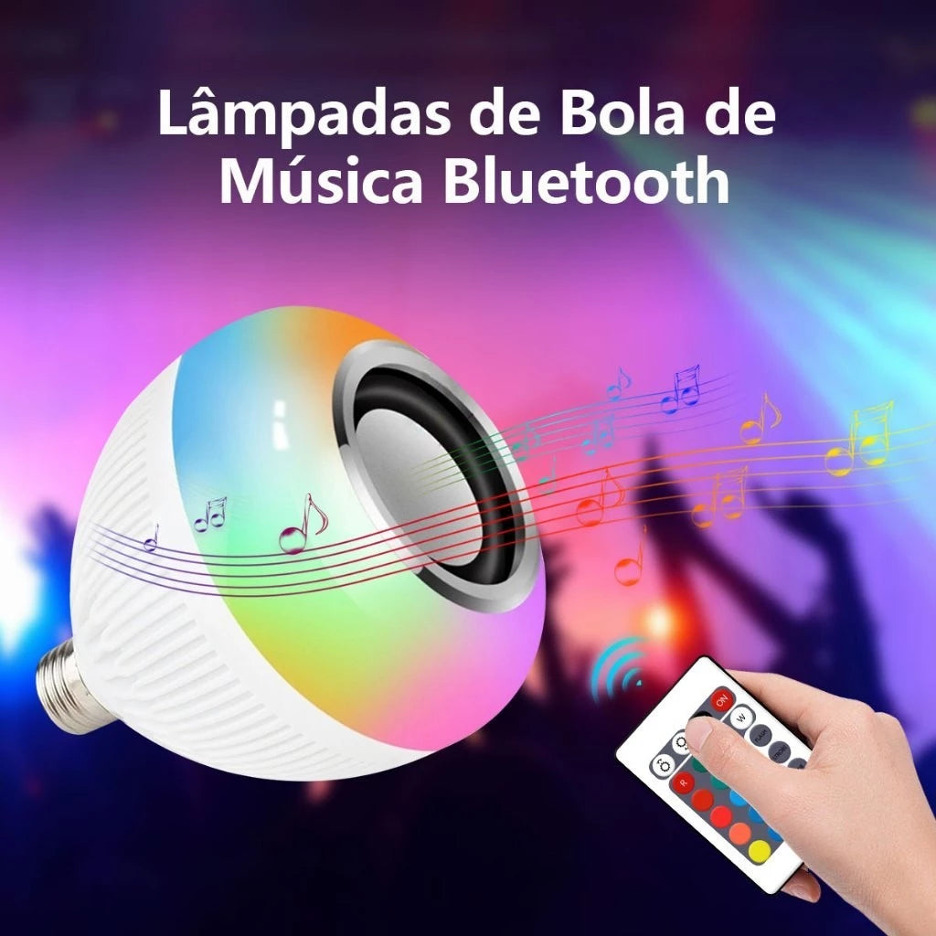 H'Maston WJ-L2 Lâmpada LED Musical RGB com Controle Bluetooth