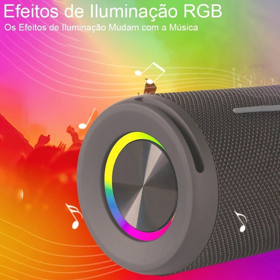 H'maston TN20 Caixa de Som Bluetooth TWS com Luz RGB IPX6