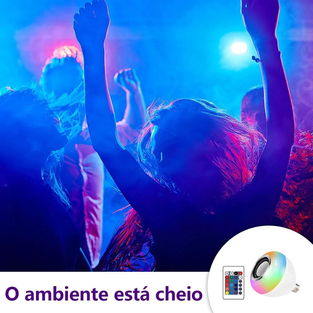 H'Maston WJ-L2 Lâmpada LED Musical RGB com Controle Bluetooth