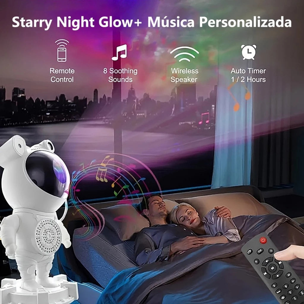 H'Maston ND06BT Projetor Astronauta: Luminária de Céu Estrelado