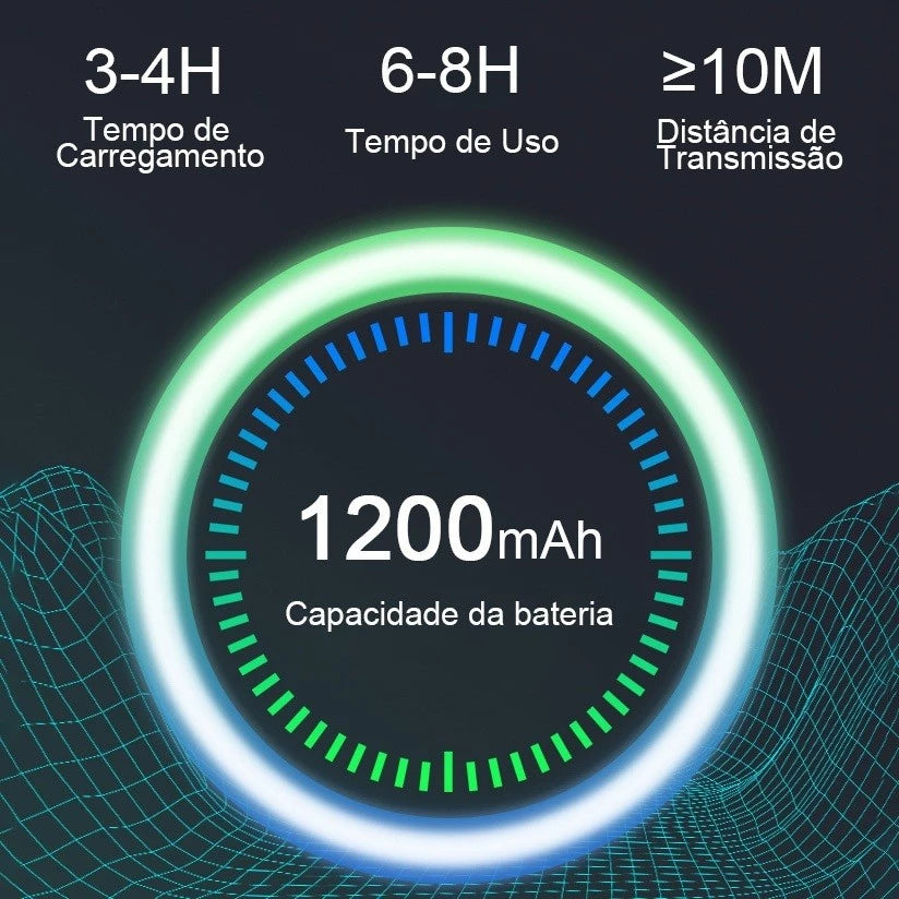H'maston TN20 Caixa de Som Bluetooth TWS com Luz RGB IPX6