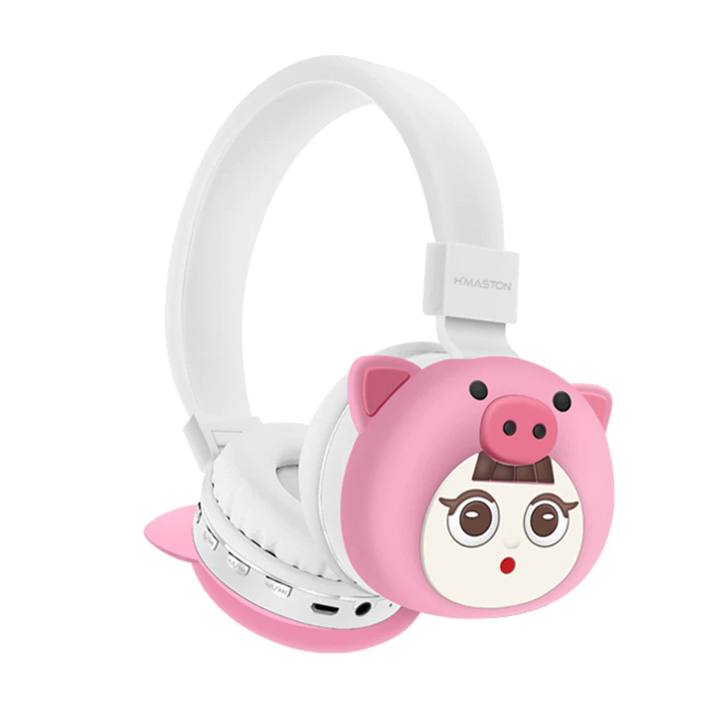H'maston SN21 Headset Infantil Bluetooth 5.3 Sem Fio Dobrável e Confortável