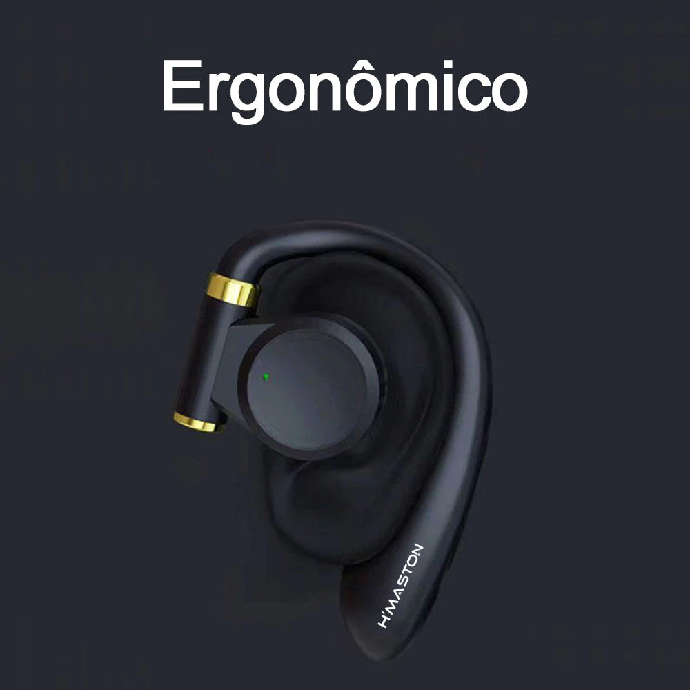 H'Maston RS49 Fone Sem Fio Bluetooth 5.3 Estéreo 3D com Gancho