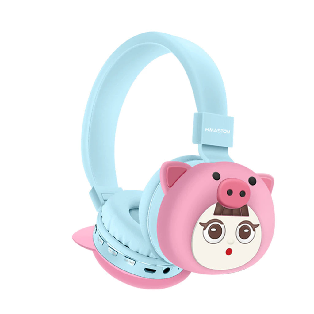 H'maston SN21 Headset Infantil Bluetooth 5.3 Sem Fio Dobrável e Confortável