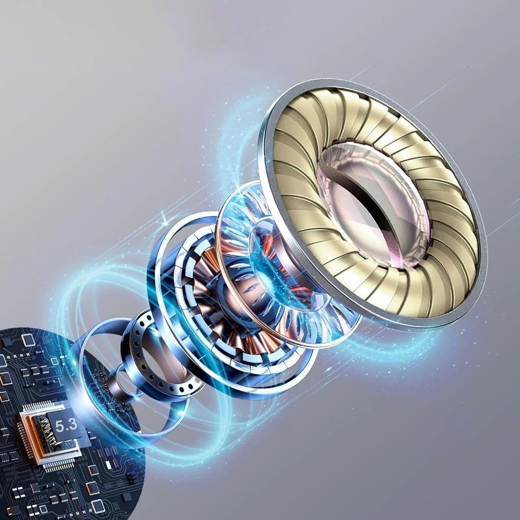 H'maston F924 Fones TWS Bluetooth 5.3 - Som HiFi Sem Fio