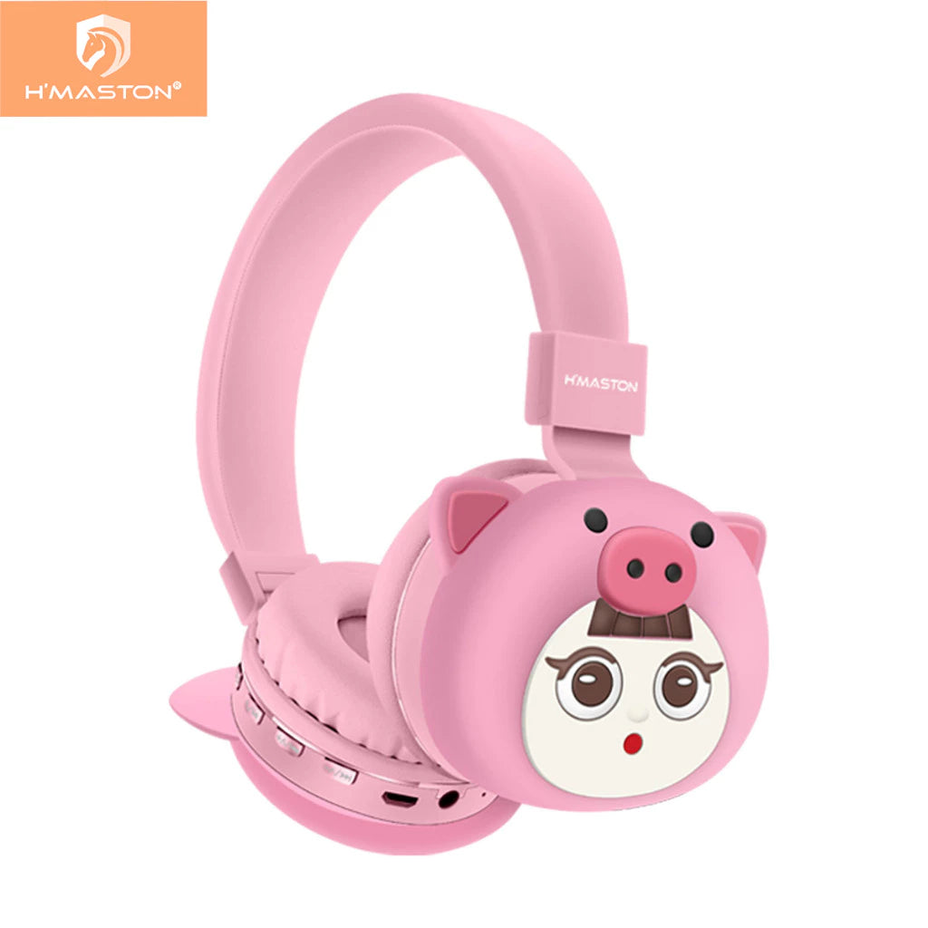 H'maston SN21 Headset Infantil Bluetooth 5.3 Sem Fio Dobrável e Confortável