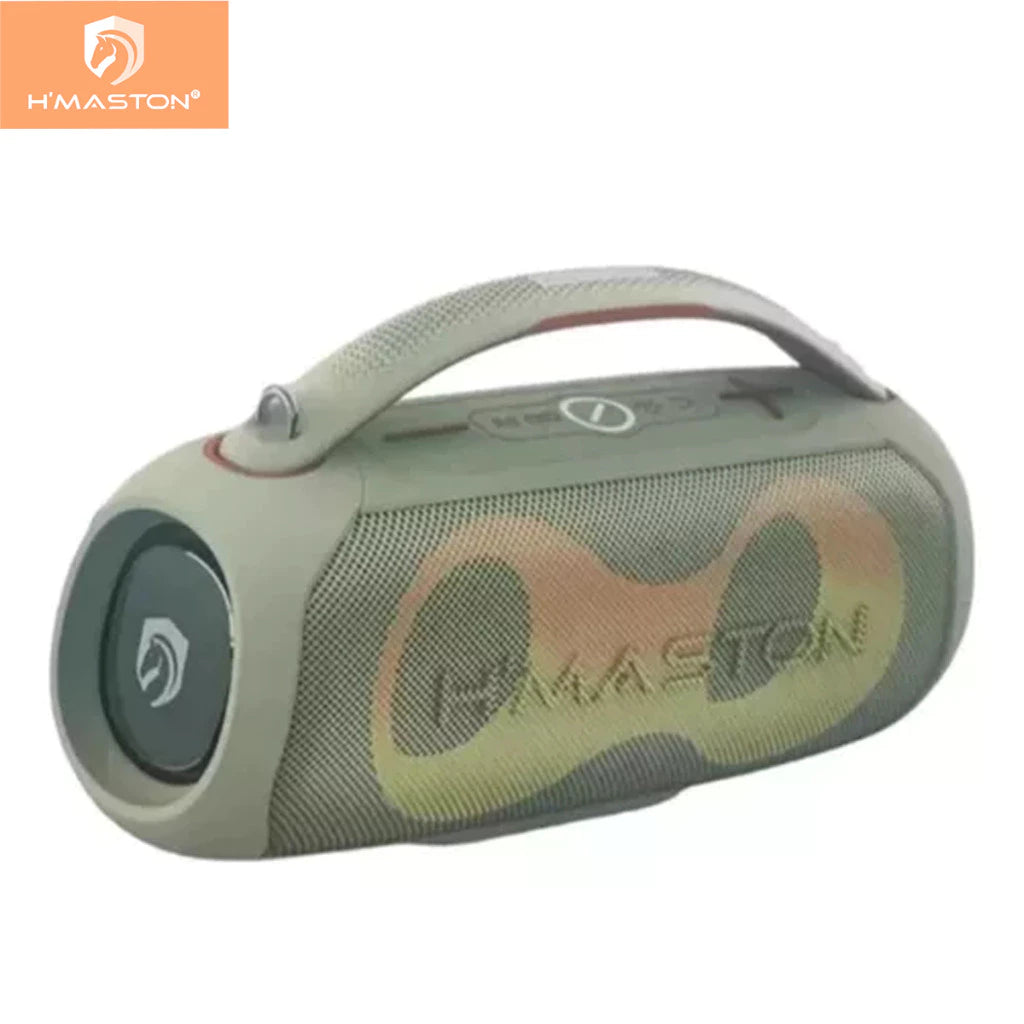 H'Maston TN37 Caixa de Som Boombox Bluetooth IPX5 Áudio Premium e Portátil