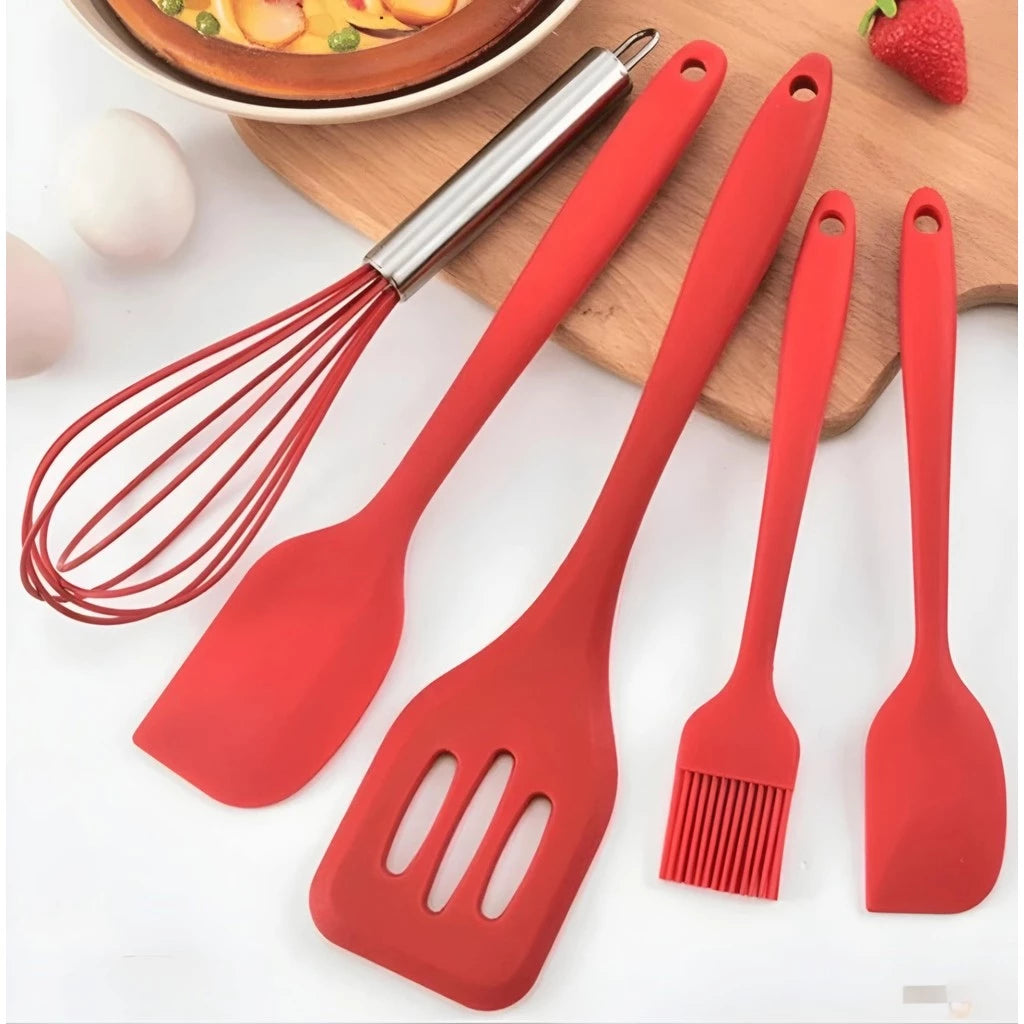 H'Maston DJ07 Conjunto de Utensílios de Cozinha em Silicone