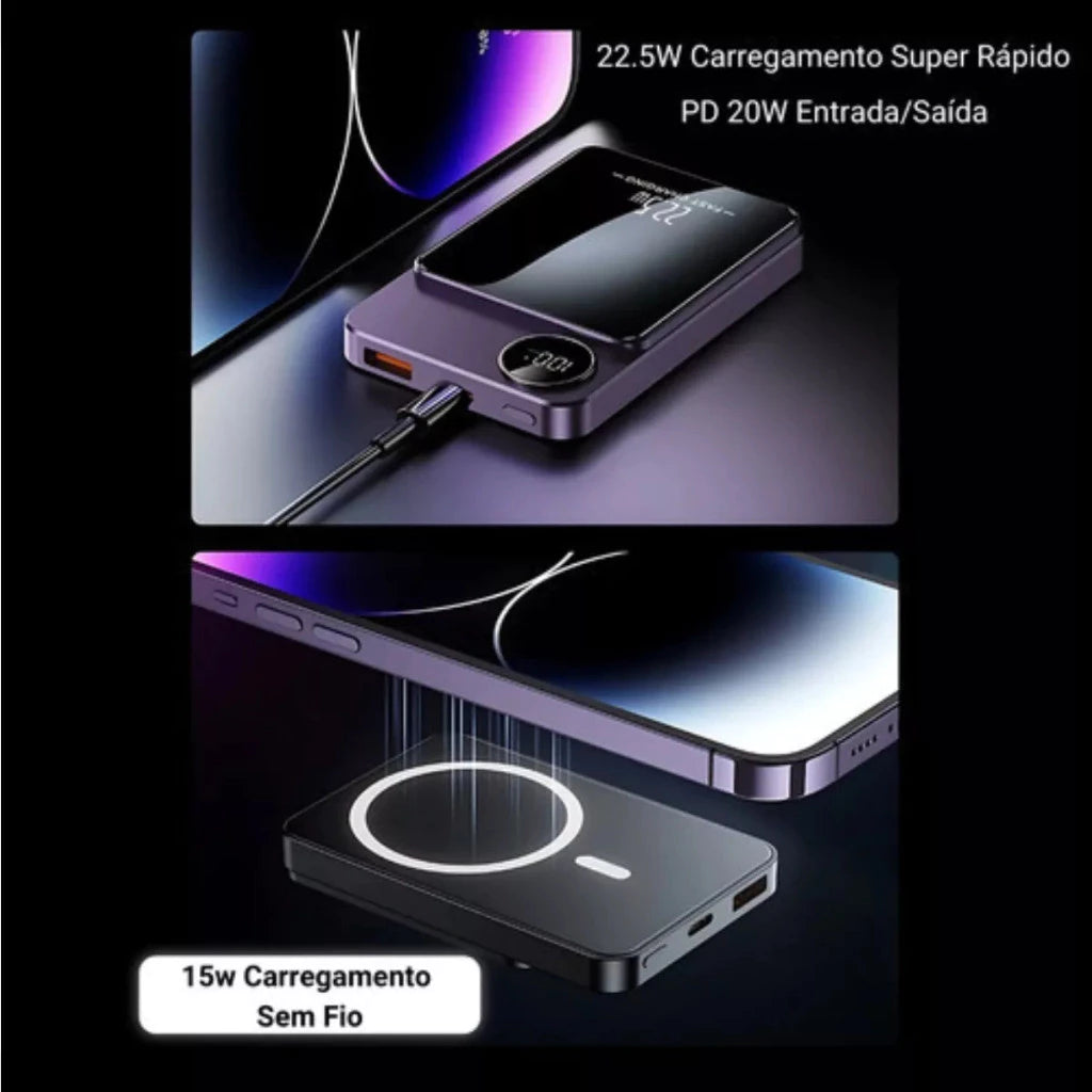 H'Maston YD43 Power Bank 10000mAh Magnético - Eleadermall